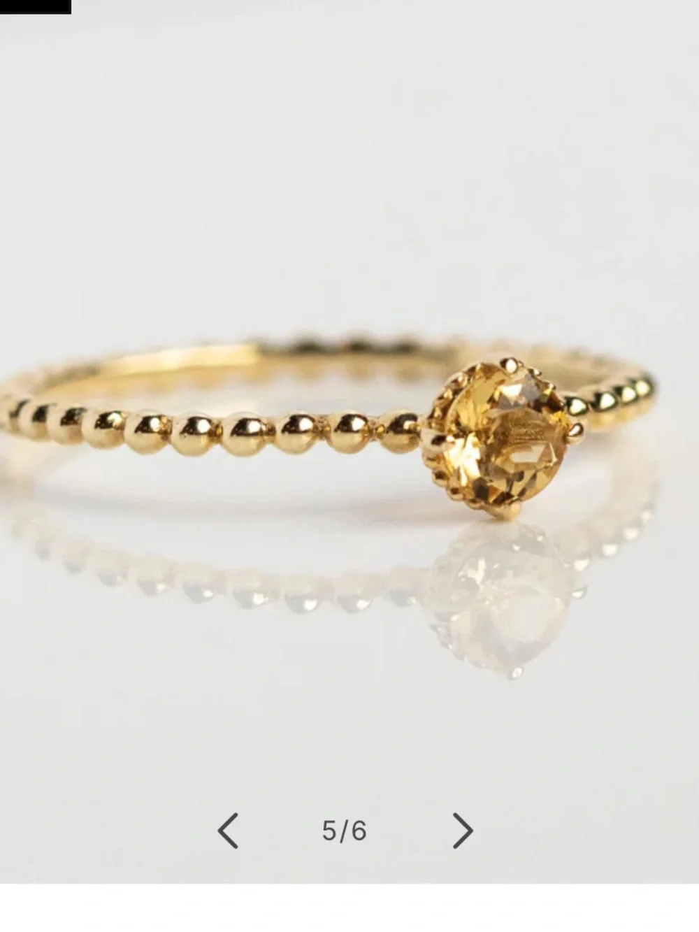 Local Eclectic Sunny Citrine Ring solid 9k Gold